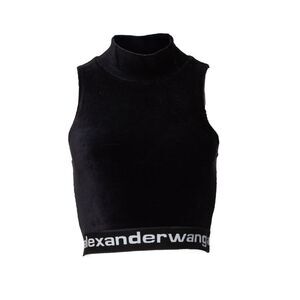 Alexander Wang Stretch cord sleeveless mock neck